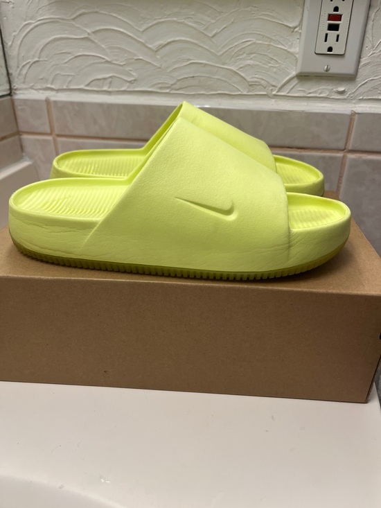 Other - Nike Calm Neon fly Yellow Slide